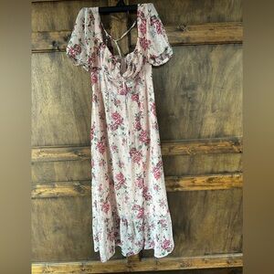 Elegant Floral Midi Dress